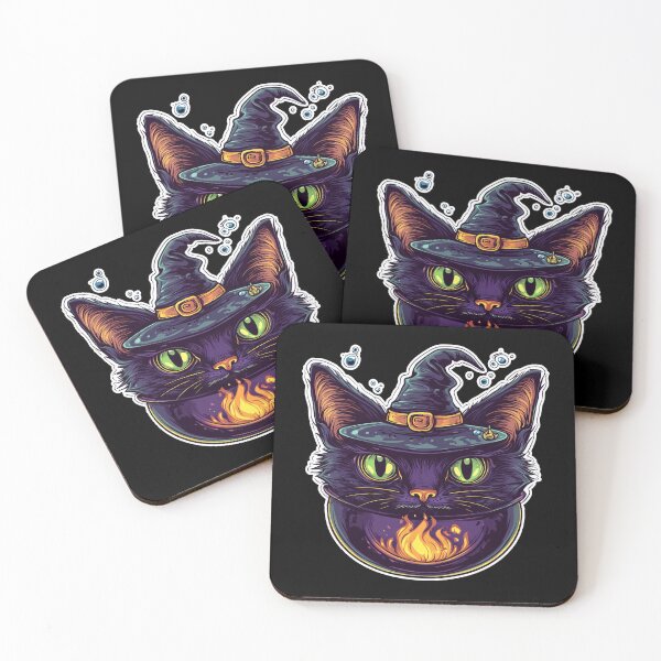 Item preview, Cat Boiler Cat Witch Halloween designed and sold by titanosdesign.