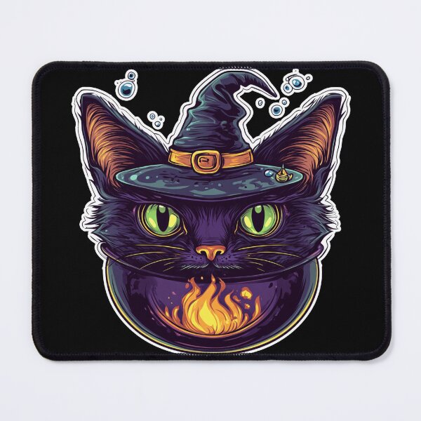 Item preview, Cat Boiler Cat Witch Halloween designed and sold by titanosdesign.