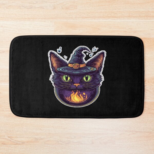 Item preview, Cat Boiler Cat Witch Halloween designed and sold by titanosdesign.