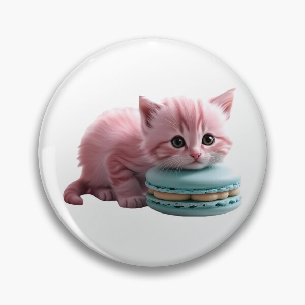 Item preview, Kitten on Macaron designed and sold by PeggyMacStudio.