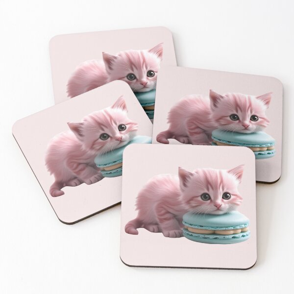 Item preview, Kitten on Macaron designed and sold by PeggyMacStudio.