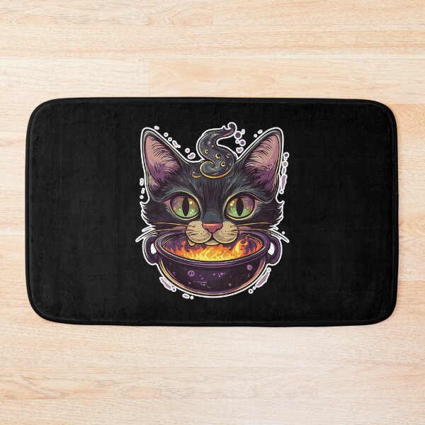 Item preview, Cat Boiler Cat Witch Halloween designed and sold by titanosdesign.