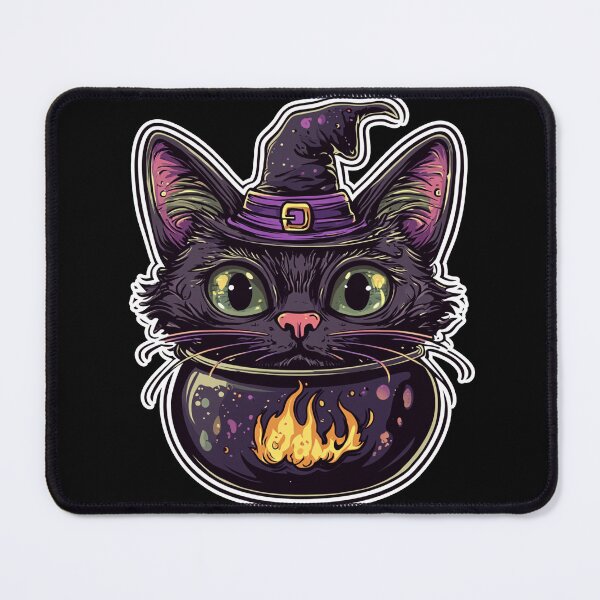 Item preview, Cat Boiler Cat Witch Halloween designed and sold by titanosdesign.