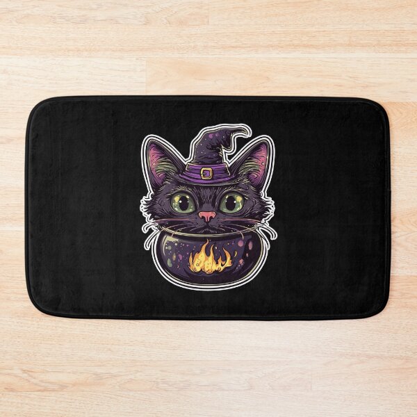 Item preview, Cat Boiler Cat Witch Halloween designed and sold by titanosdesign.