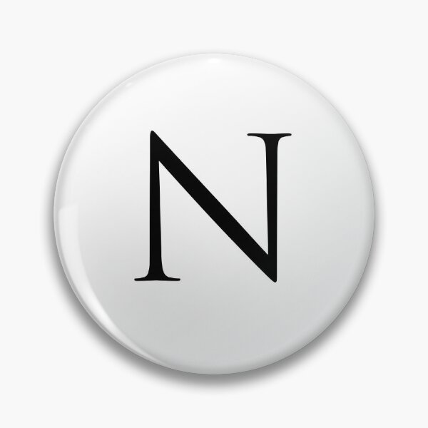 Item preview, Capital Letter N - Stylish Serif Font (Black) designed and sold by STUDIO-72.