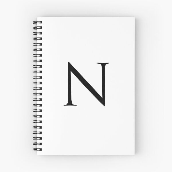 Item preview, Capital Letter N - Stylish Serif Font (Black) designed and sold by STUDIO-72.