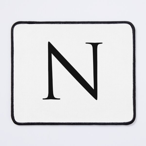 Item preview, Capital Letter N - Stylish Serif Font (Black) designed and sold by STUDIO-72.