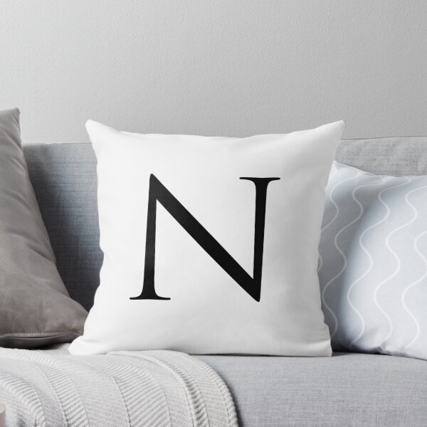 Item preview, Capital Letter N - Stylish Serif Font (Black) designed and sold by STUDIO-72.