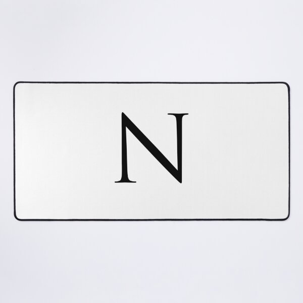 Item preview, Capital Letter N - Stylish Serif Font (Black) designed and sold by STUDIO-72.
