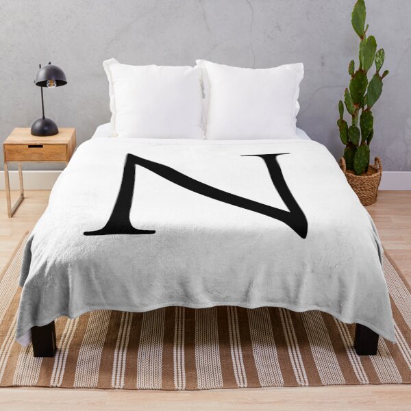 Item preview, Capital Letter N - Stylish Serif Font (Black) designed and sold by STUDIO-72.