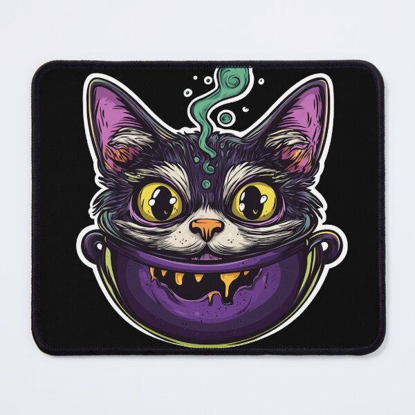 Item preview, Cat Boiler Cat Witch Halloween designed and sold by titanosdesign.
