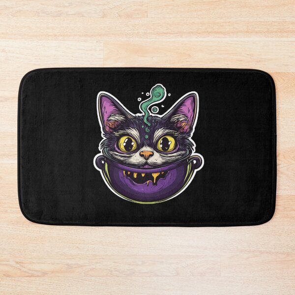 Item preview, Cat Boiler Cat Witch Halloween designed and sold by titanosdesign.
