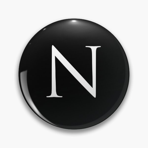 Item preview, Capital Letter N - Stylish Serif Font (White) designed and sold by STUDIO-72.