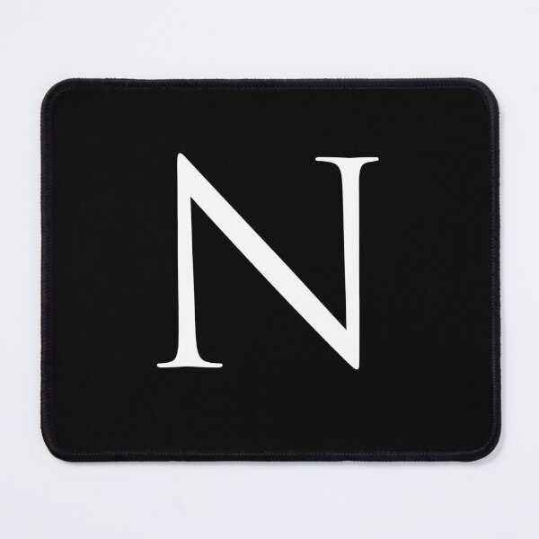 Item preview, Capital Letter N - Stylish Serif Font (White) designed and sold by STUDIO-72.