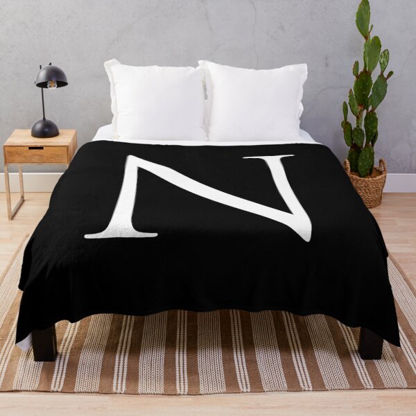 Item preview, Capital Letter N - Stylish Serif Font (White) designed and sold by STUDIO-72.