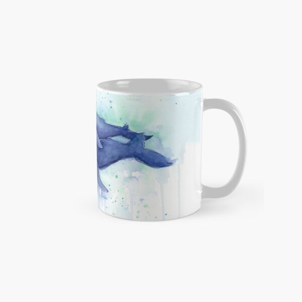Item preview, Humpback Whale Mom and Baby Painting designed and sold by Olga Shvartsur.