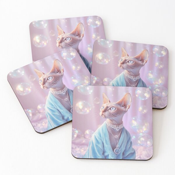 Item preview, Whimsical Dreamy Sphynx Cat designed and sold by Nocturne  Paws.