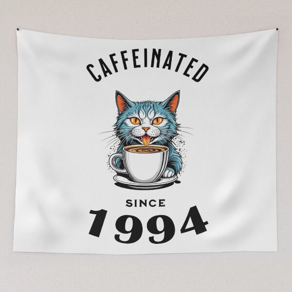 Item preview, Cat Caffeinated Since 1994 designed and sold by LegendaryDesigns.