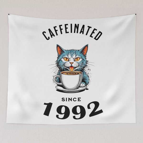 Item preview, Cat Caffeinated Since 1992 designed and sold by LegendaryDesigns.