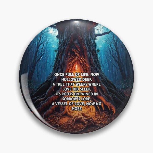 Item preview, The Hollow Tree - Broken Heart Poetry Art Work designed and sold by Unwind-Art-Work.
