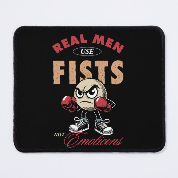Item preview, Real men use fists, not emoticons designed and sold by Syahrasi.