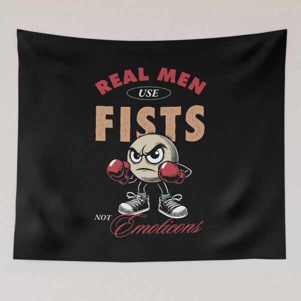 Item preview, Real men use fists, not emoticons designed and sold by Syahrasi.