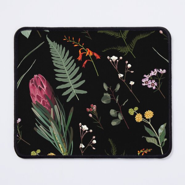 Item preview, Simple herbal pattern with protea flowers and Eucalyptus silver dollar. designed and sold by MatyKotiv.