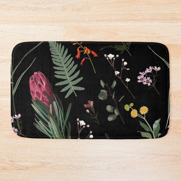 Item preview, Simple herbal pattern with protea flowers and Eucalyptus silver dollar. designed and sold by MatyKotiv.