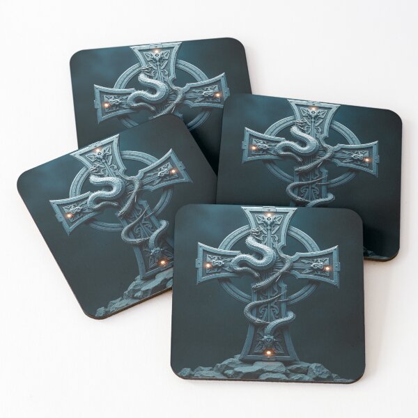 Item preview, Old Style Celtic Cross With Dragon designed and sold by leen12 Art Designs Prints.