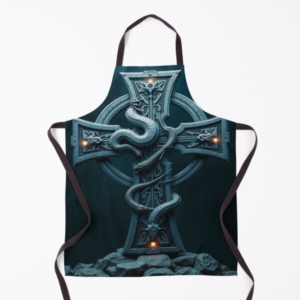 Item preview, Old Style Celtic Cross With Dragon designed and sold by leen12 Art Designs Prints.