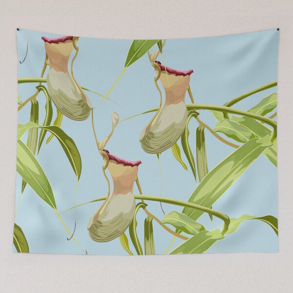 Item preview, Jungle rainforest. Nepenthes, genus of carnivorous plants.  designed and sold by MatyKotiv.