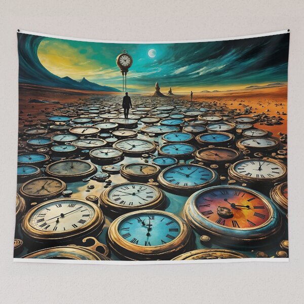 Item preview, As Time Walks By AI Art designed and sold by stine1.