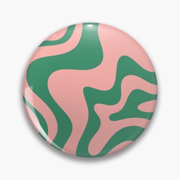 Item preview, Liquid Swirl Contemporary Abstract Pattern in Pink and Green designed and sold by kierkegaard.