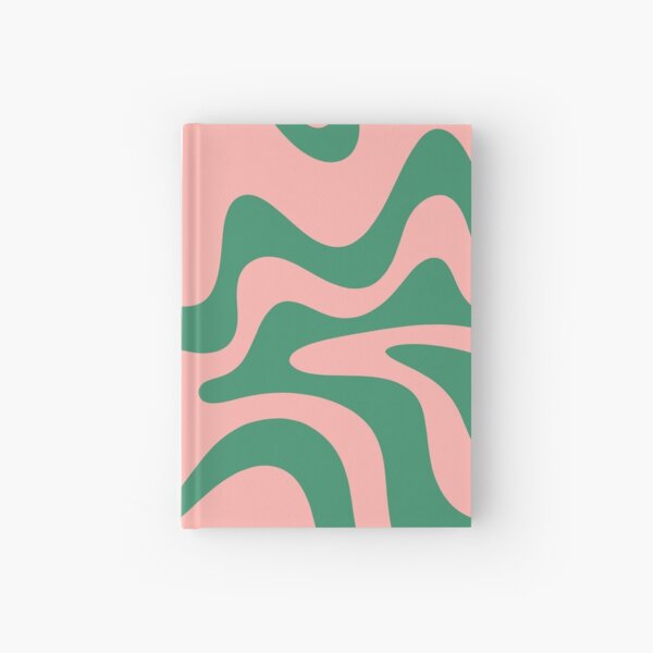 Item preview, Liquid Swirl Contemporary Abstract Pattern in Pink and Green designed and sold by kierkegaard.