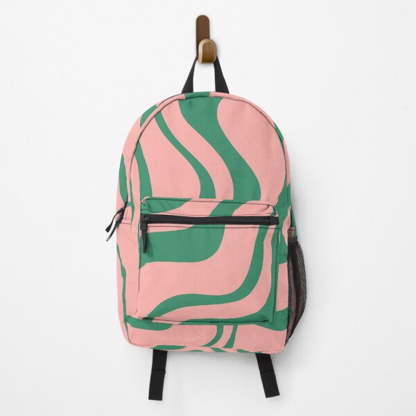 Item preview, Liquid Swirl Contemporary Abstract Pattern in Pink and Green designed and sold by kierkegaard.