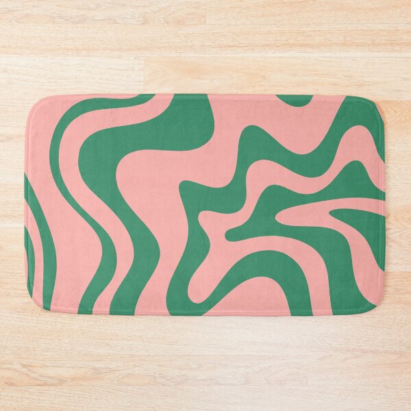 Item preview, Liquid Swirl Contemporary Abstract Pattern in Pink and Green designed and sold by kierkegaard.