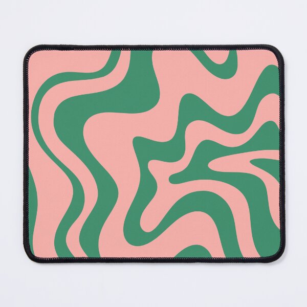 Item preview, Liquid Swirl Contemporary Abstract Pattern in Pink and Green designed and sold by kierkegaard.
