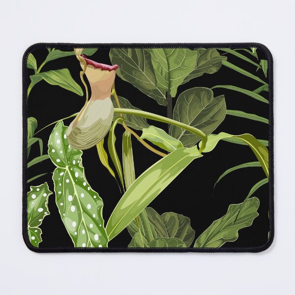 Item preview, Nepenthes, genus of carnivorous plants. Monkey cups exotic liana plant with palm leaves. designed and sold by MatyKotiv.