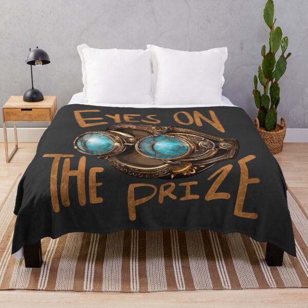 Item preview, Eyes on the Prize - Steampunk Goggles Motivational T-Shirt Design designed and sold by Gawii.