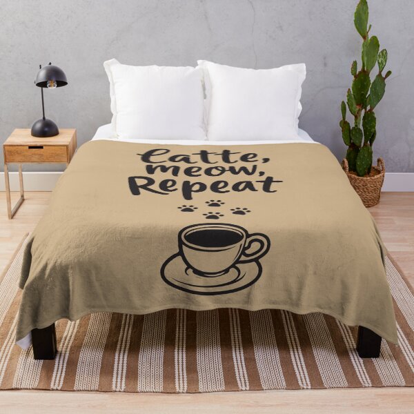 Item preview, Latte Meow Repeat. Coffee With a Cats Paws. Purrfect for Cat Lovers designed and sold by twisted-dot.