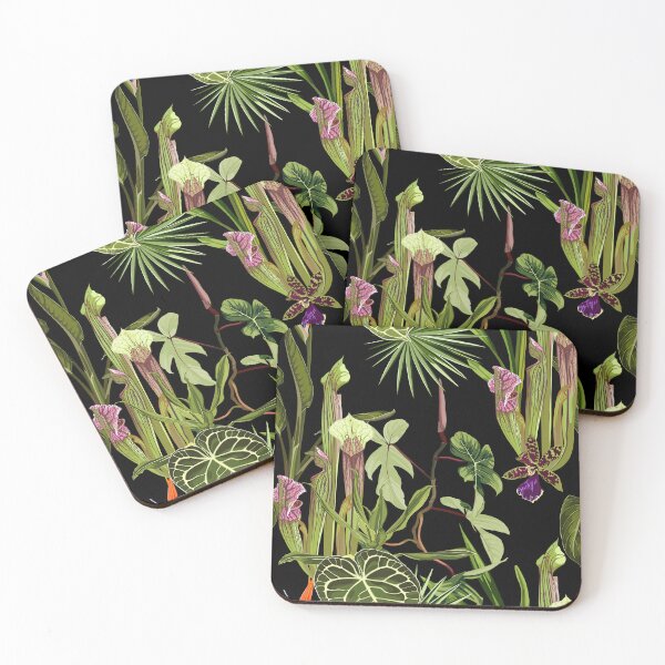 Item preview, Jungle rainforest. Sarracenia, genus of carnivorous plants. Monkey cups exotic liana plant.  designed and sold by MatyKotiv.