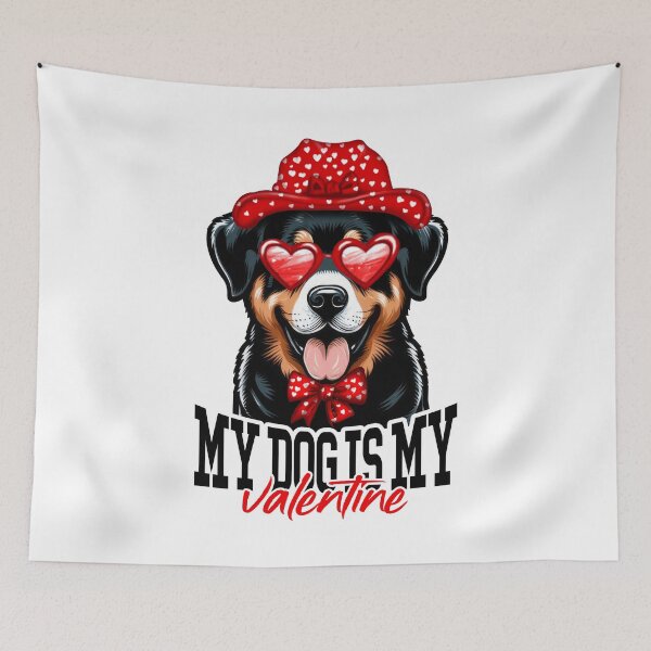 Item preview, Dog Is My Valentine Beauceron designed and sold by doodIllustrate.