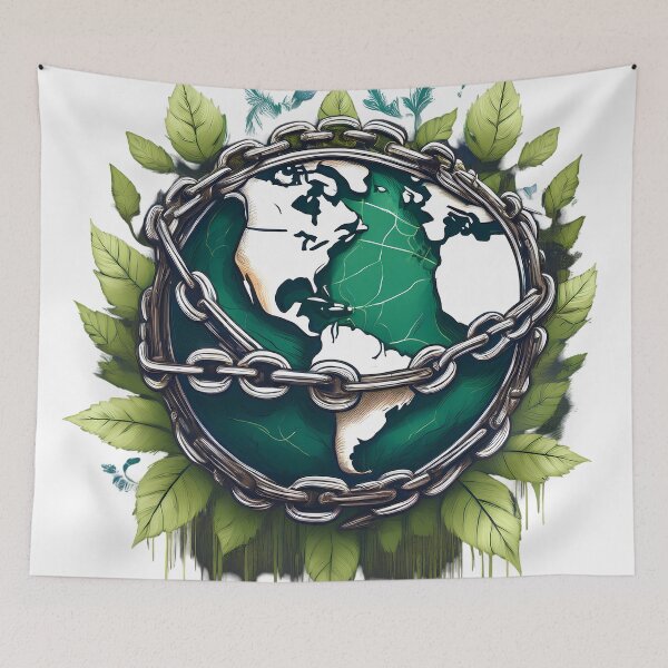 Item preview, Planet in Chains: Environmental Justice designed and sold by LETHAL_OFFICIAL.