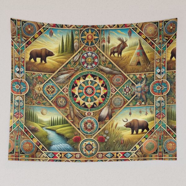 Item preview, Richly Detailed Design Inspired by the Plains Cree Tribe of Kansas designed and sold by Meta2Physical.