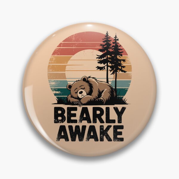 Item preview, Cute Bear - Bearly Awake designed and sold by MALIKABO.