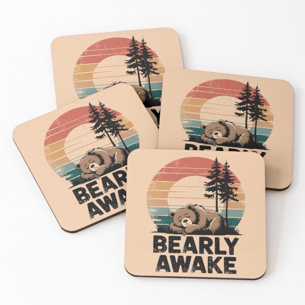 Item preview, Cute Bear - Bearly Awake designed and sold by MALIKABO.
