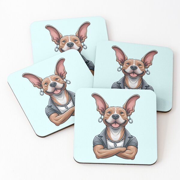 Item preview, Funny dog in a rock style. designed and sold by manwithcolors.