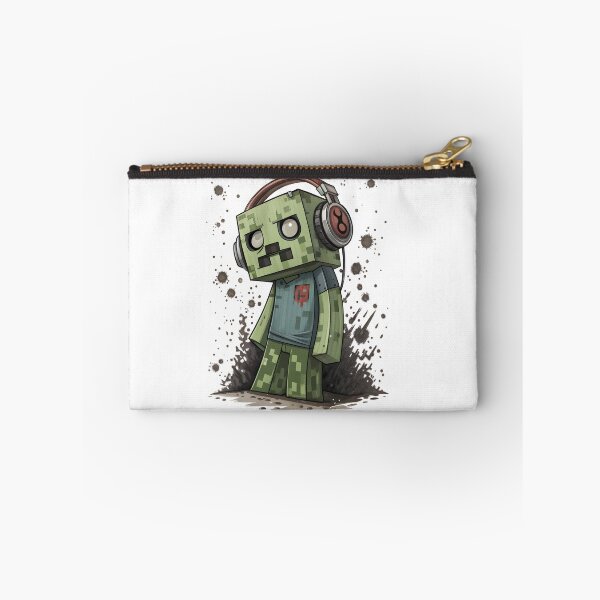 Item preview, Cool Minecraft Zombie wearing headphones designed and sold by glenwith1na.