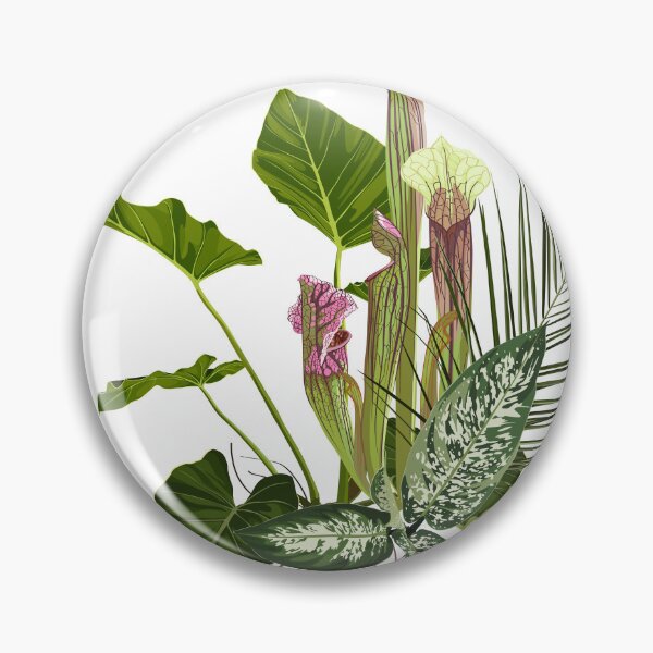 Item preview, Tropical bouquet with exotic Sarracenia and green  leaves. designed and sold by MatyKotiv.