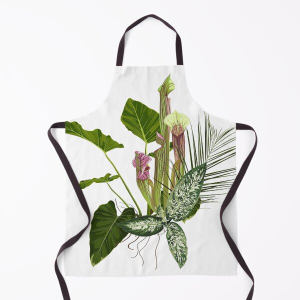 Item preview, Tropical bouquet with exotic Sarracenia and green leaves. designed and sold by MatyKotiv.